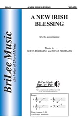 New Irish Blessing, A SATB choral sheet music cover